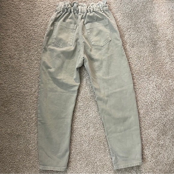 Zara High-Waisted barrel style crop jeans casual boho minimalist coastal - Picture 4 of 7